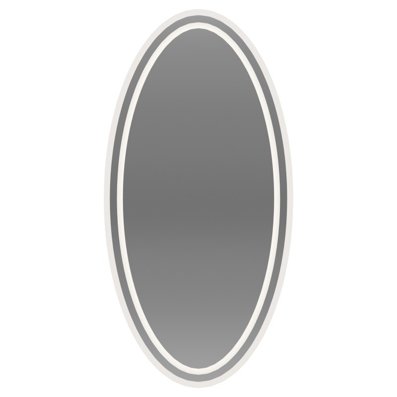 Miroir elliptique sablé avec éclairage - FRIDA LED II