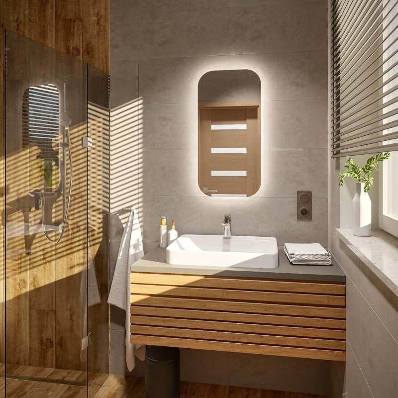 Miroir de salle de bain avec éclairage - GAJA LED