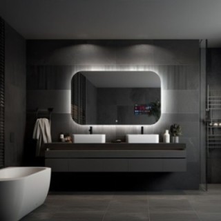 Miroir intelligent pour salle de bain avec éclairage  - GAJA SMART LED