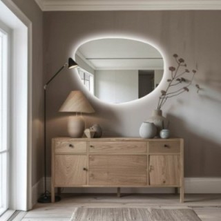 Miroir de forme irrégulière avec éclairage - AGAT LED