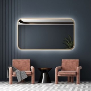 MDF SLIM miroir encadré avec éclairage - GERDA LED