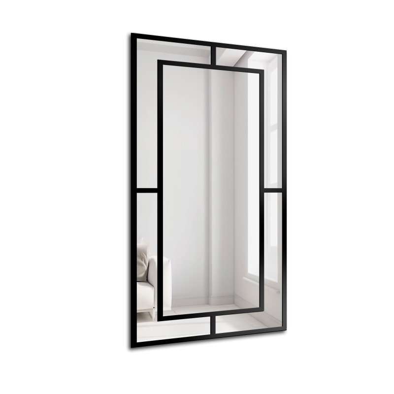 Miroir Loft avec meneaux - GLORIA - couleur du cadre au choix