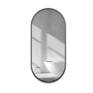 Miroir ovale dans un cadre en MDF doré SLIM - OLI - Couleur du cadre au choix