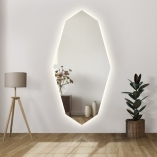 Miroir décoratif de forme organique et éclairage - RIOLIT LED