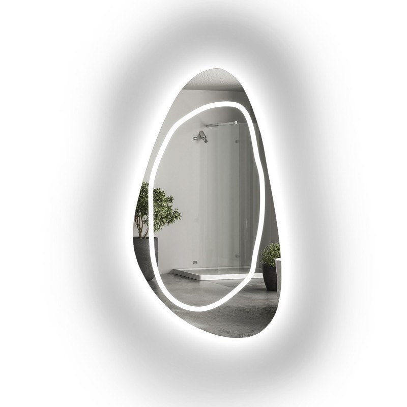 Miroir de forme irrégulière avec éclairage - SYDERYT LED III