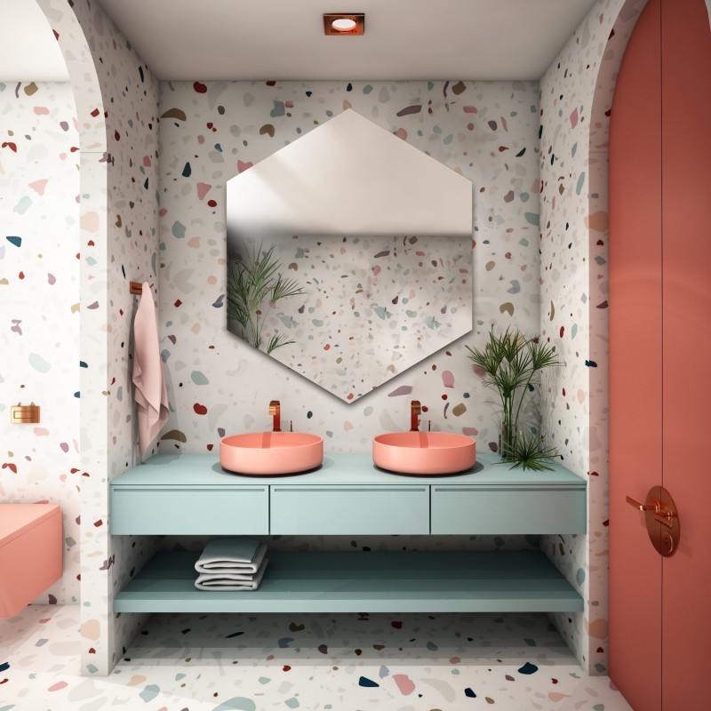 Miroir de forme géométrique - HEXA