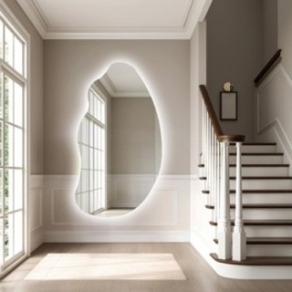 Miroir de forme organique avec éclairage - TOPAZ LED