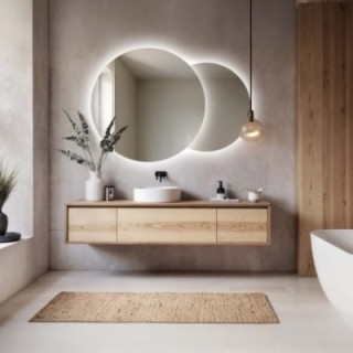 Set de miroirs de salle de bain avec éclairage - UNIVERSE LED II