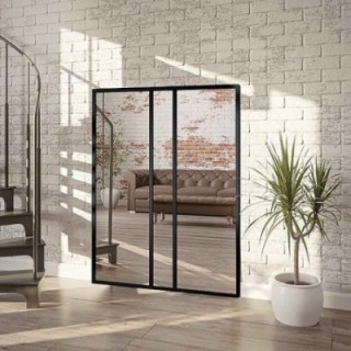 Miroir Loft avec meneaux - WINCENT - couleur du cadre au choix