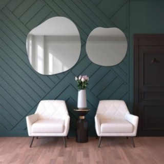 Ensemble de deux miroirs organiques SODALIT