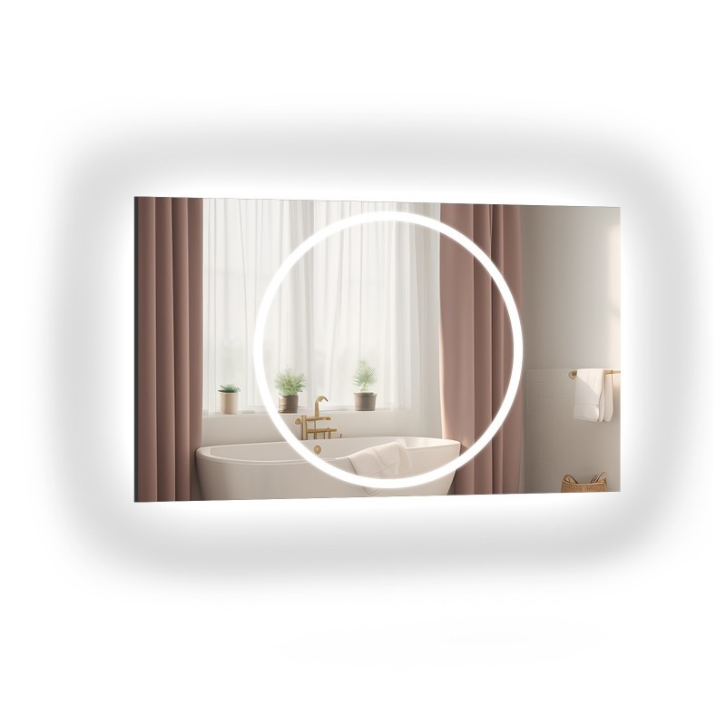 Miroir de salle de bain avec éclairage - HUGO LED