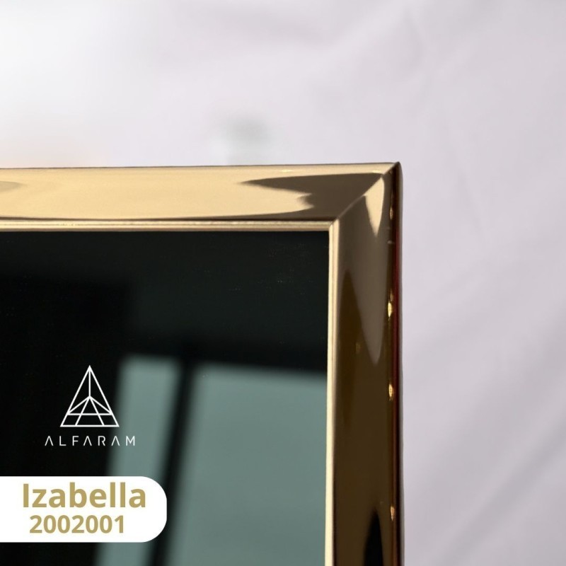 Miroir dans un cadre en or brillant - IZABELLA GOLD