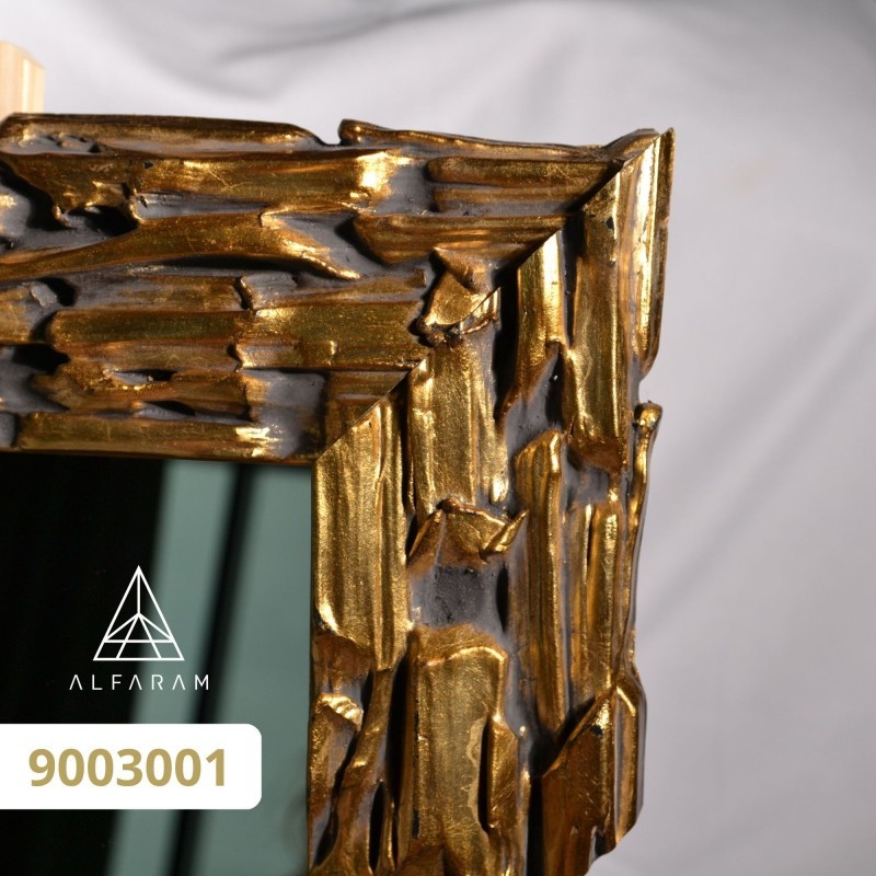 Miroir mural de luxe dans un cadre doré richement décoré - 9003001