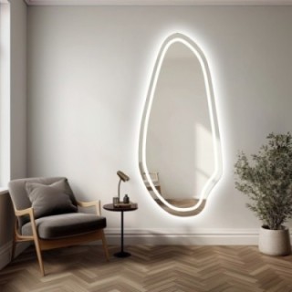 Miroir organique avec éclairage - JASPIS LED II