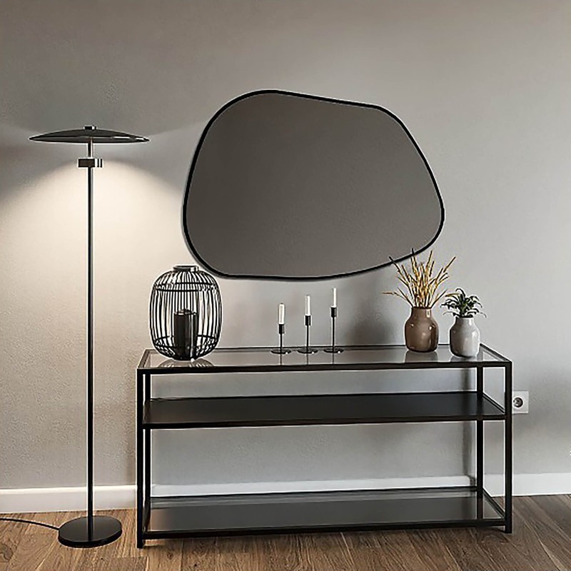 Miroir de forme organique dans un cadre MDF - BAZALT IN FRAME