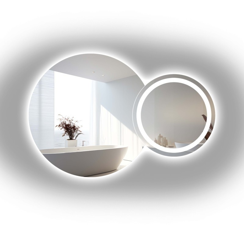 Set de miroirs de salle de bain avec éclairage - ASTERIA LED