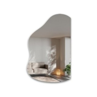 Miroir organique avec côté coupé – STONE côté coupé