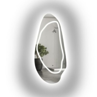Miroir organique avec éclairage - JASPIS LED III