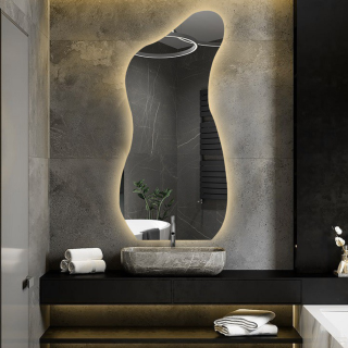 Miroir de forme organique avec éclairage - ANGELIT LED