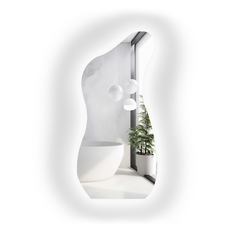 Miroir de forme organique avec éclairage - ANGELIT LED