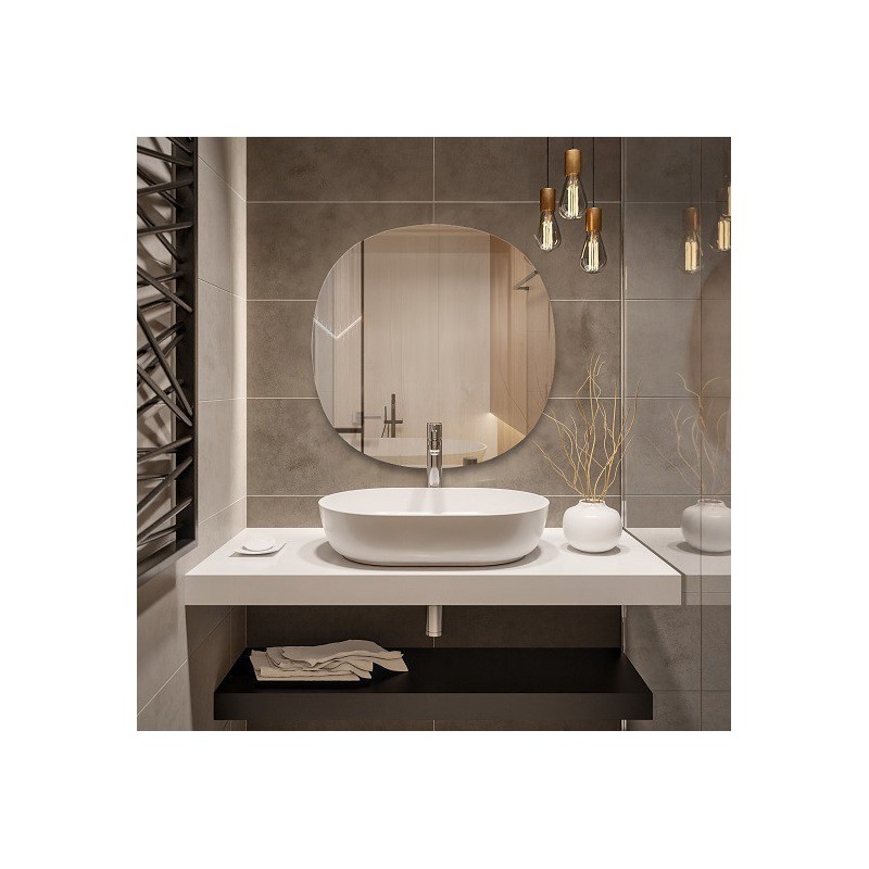 Miroir de salle de bain arrondi irrégulier LAOS