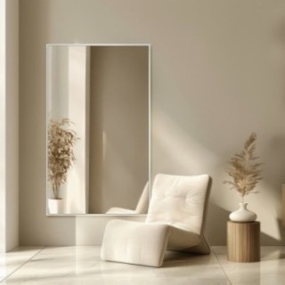 Miroir rectangulaire dans un cadre minimaliste doré - 1201 - couleur du cadre au choix