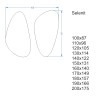 Set de deux miroirs de forme irrégulière - SELENIT
