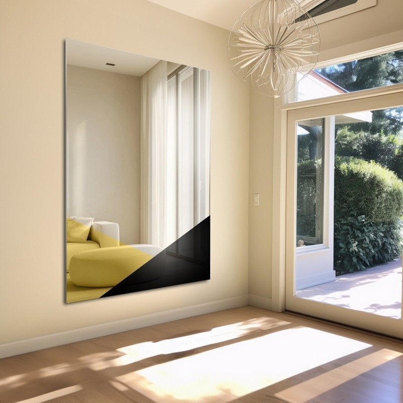 Grand panneau décoratif miroir coloré - LISA