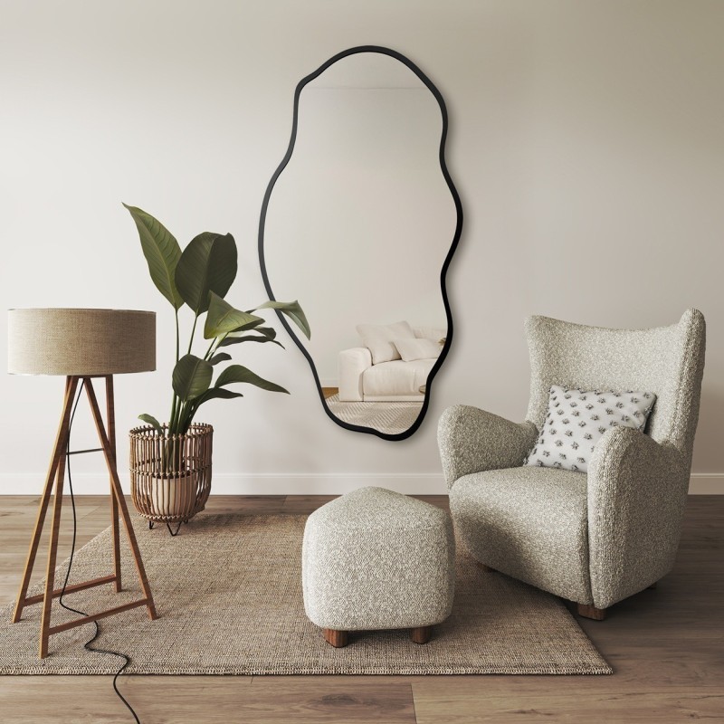 Miroir organique dans un cadre - LOLIT DANS UN CADRE