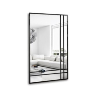 Miroir de grenier avec meneaux - LUKAS BIS - couleur du cadre au choix