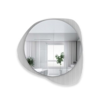 Miroir décoratif sur verre ornemental Estriado - LUXORA ELEGRA