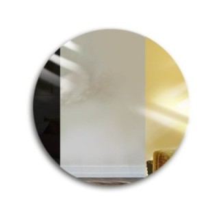 Miroir décoratif rond panneau coloré - noir et or - ANTON