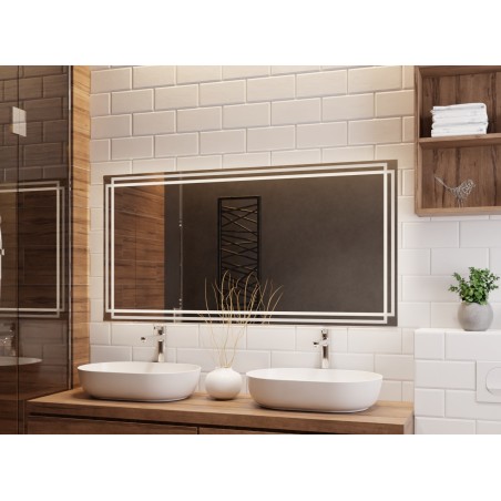 Miroir rectangulaire avec éclairage - MARLA LED