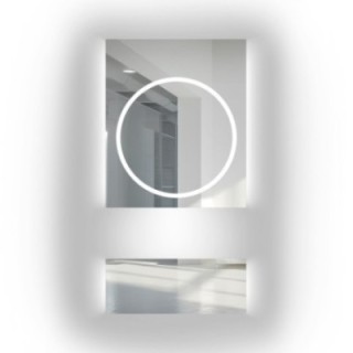 Miroir pour coiffeuse en deux parties avec éclairage - HUGO GLAM LED