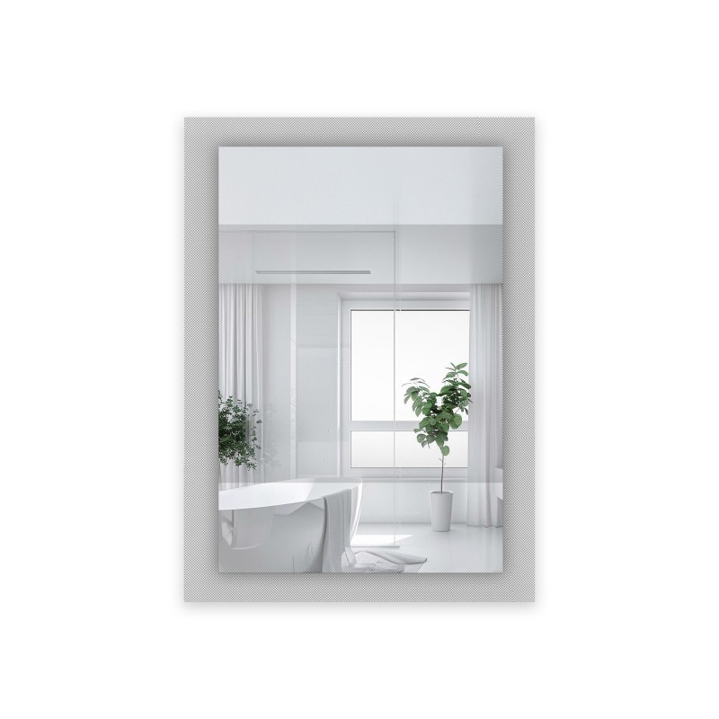 Miroir rectangulaire décoratif sur verre ornemental Master Point - LUXORA SOLEIL