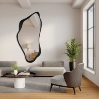 Miroir de forme irrégulière dans un cadre en mdf - PIENA IN A FRAME