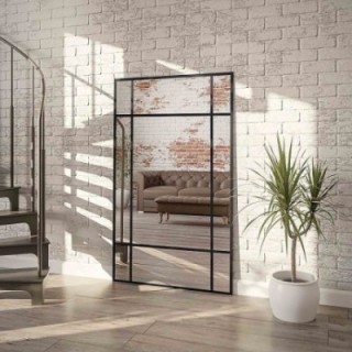 Miroir Loft avec meneaux - ROLAND - couleur du cadre au choix