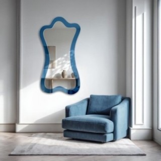 Miroir bleu irrégulier - SAPPHIRE BLUE
