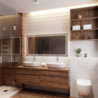 Miroir rectangulaire avec éclairage - MARLA LED