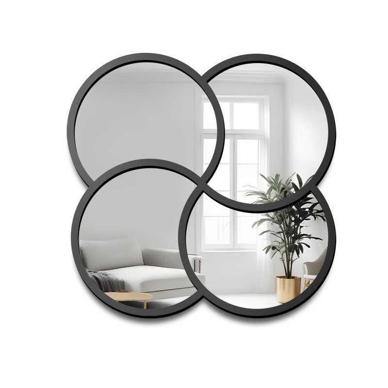 Miroir décoratif dans un cadre MDF noir - MIRO - couleur du cadre au choix