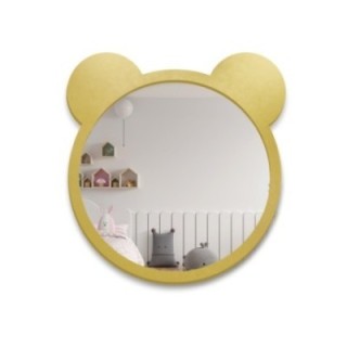 Miroir mural décoratif pour enfant dans un cadre en mdf - OURSON