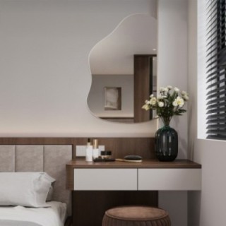Miroir organique avec côté coupé – STONE côté coupé