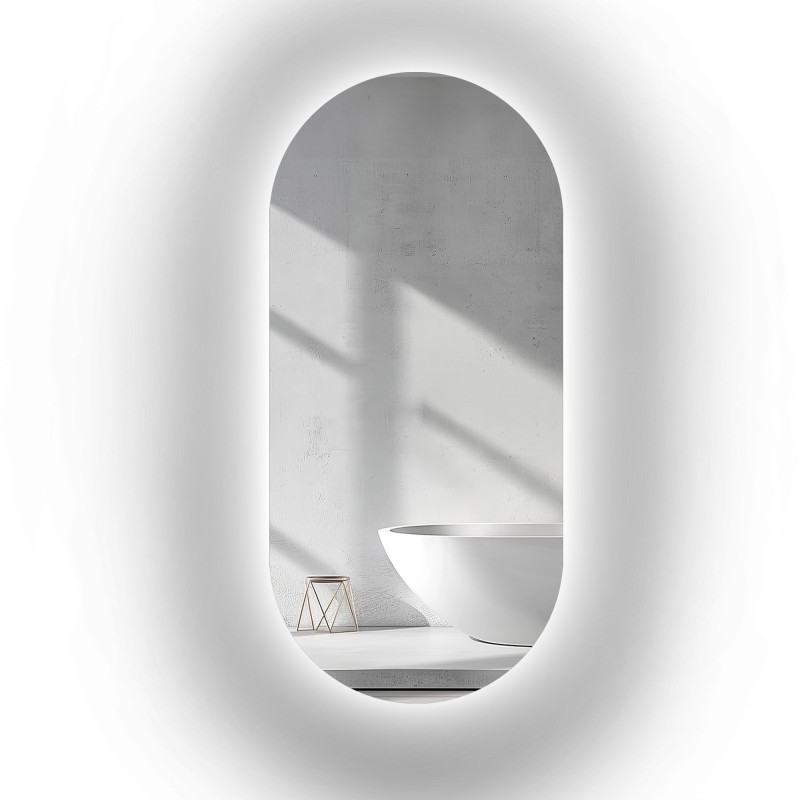 Miroir ovale avec éclairage - NIKO LED