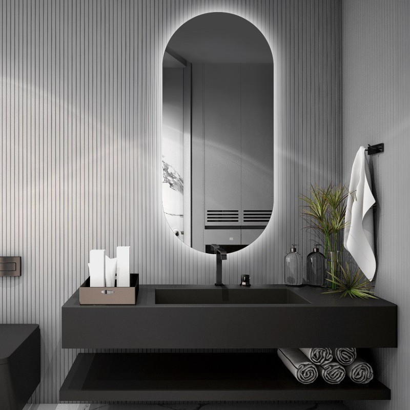 Miroir ovale avec éclairage - NIKO LED