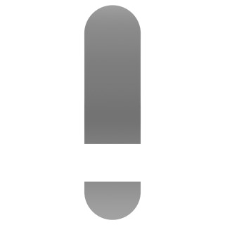 Miroir de salle de bains ovale en deux parties avec éclairage - NIKO LED