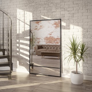 Miroir Loft avec meneaux - NORDI - couleur du cadre au choix