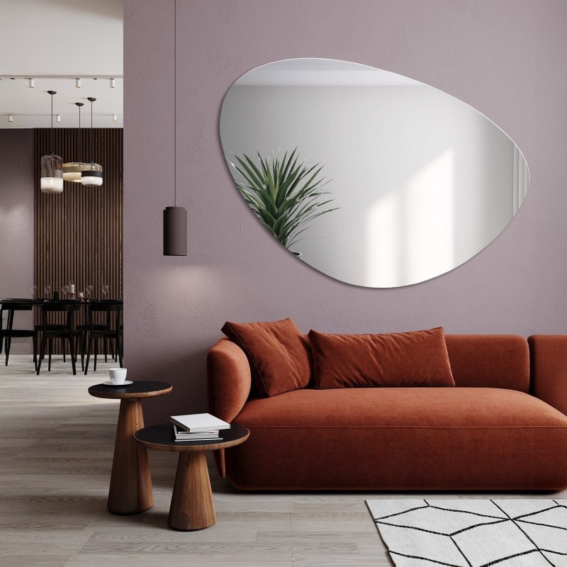 Miroir de salle de bain de forme irrégulière - OBSYDIAN