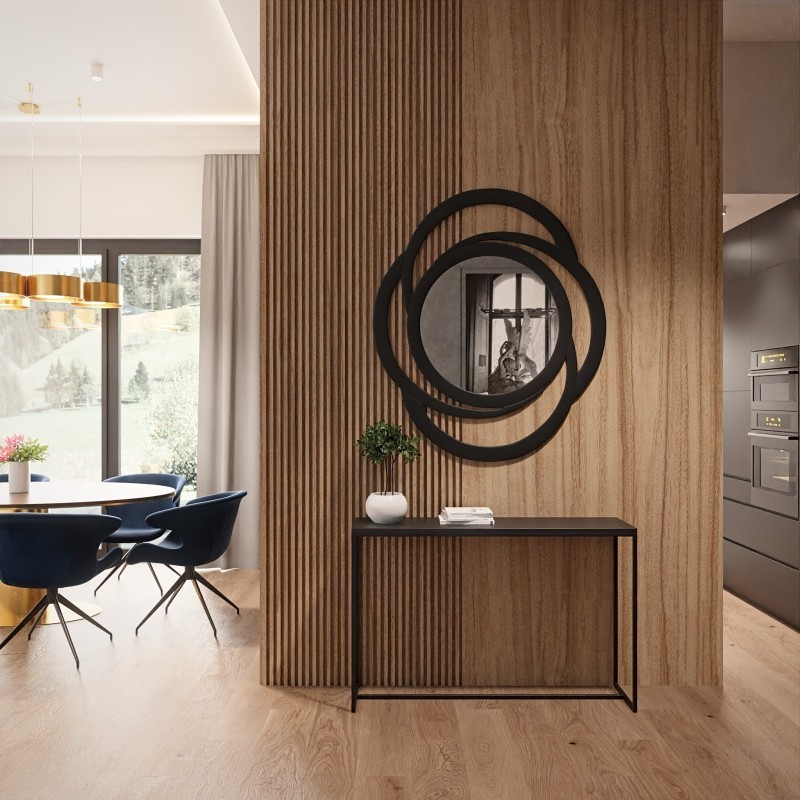 Miroir décoratif pour coiffeuse dans un cadre en mdf - ARIA - couleur du cadre au choix