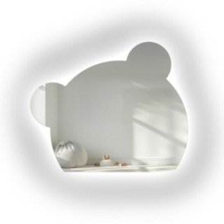 Miroir pour salle de bain d’enfant avec éclairage - PANDA LED