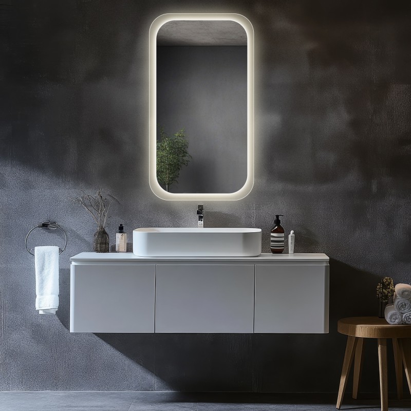 Miroir de salle de bain avec éclairage - PAOLO LED